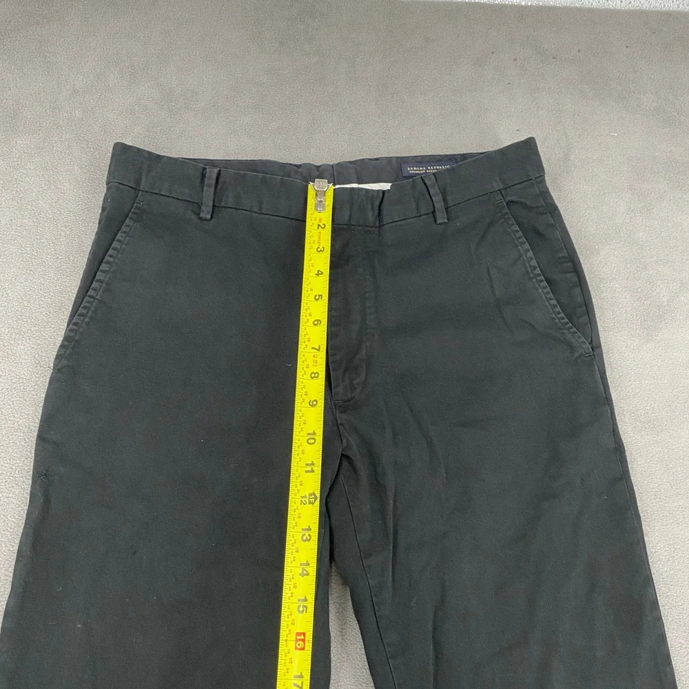 Banana Republic Straight Dress Chino Mens 35/34 Black Cotton Stretch Pants 6253